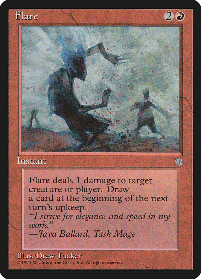 Flare card front