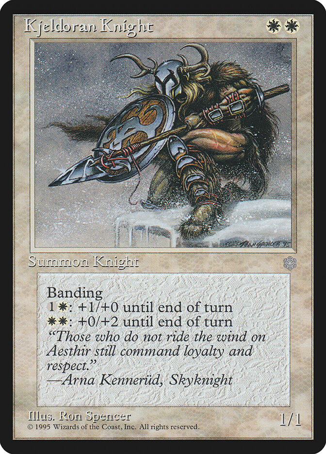 Kjeldoran Knight card front