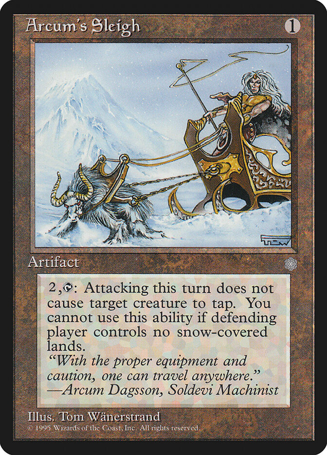 Arcum's Sleigh card front