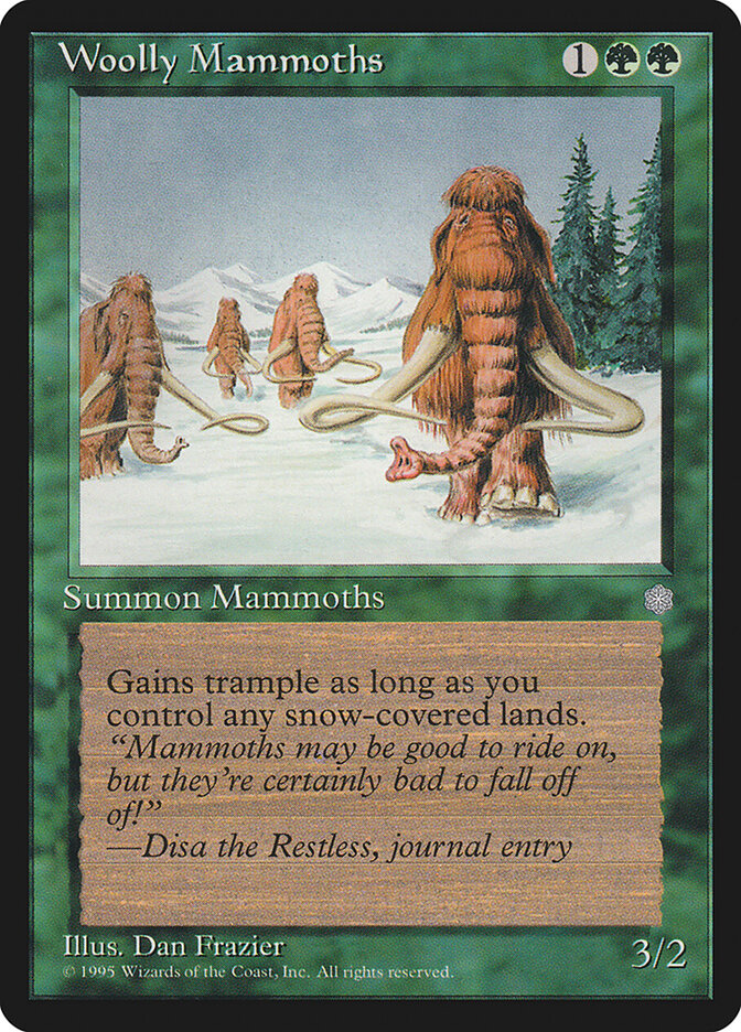 Woolly Mammoths card front