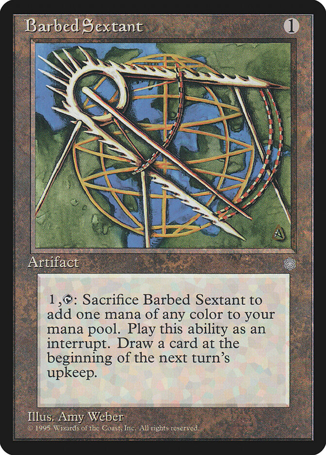 Barbed Sextant card front