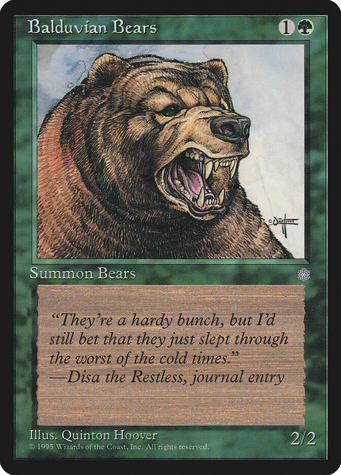Balduvian Bears card front