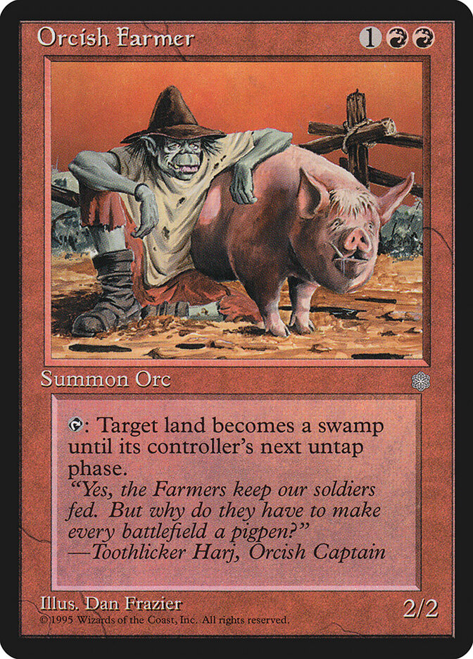 Orcish Farmer card front