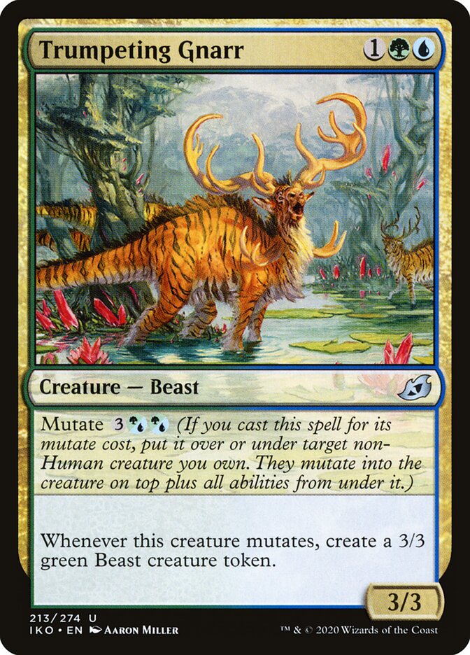 Trumpeting Gnarr card front