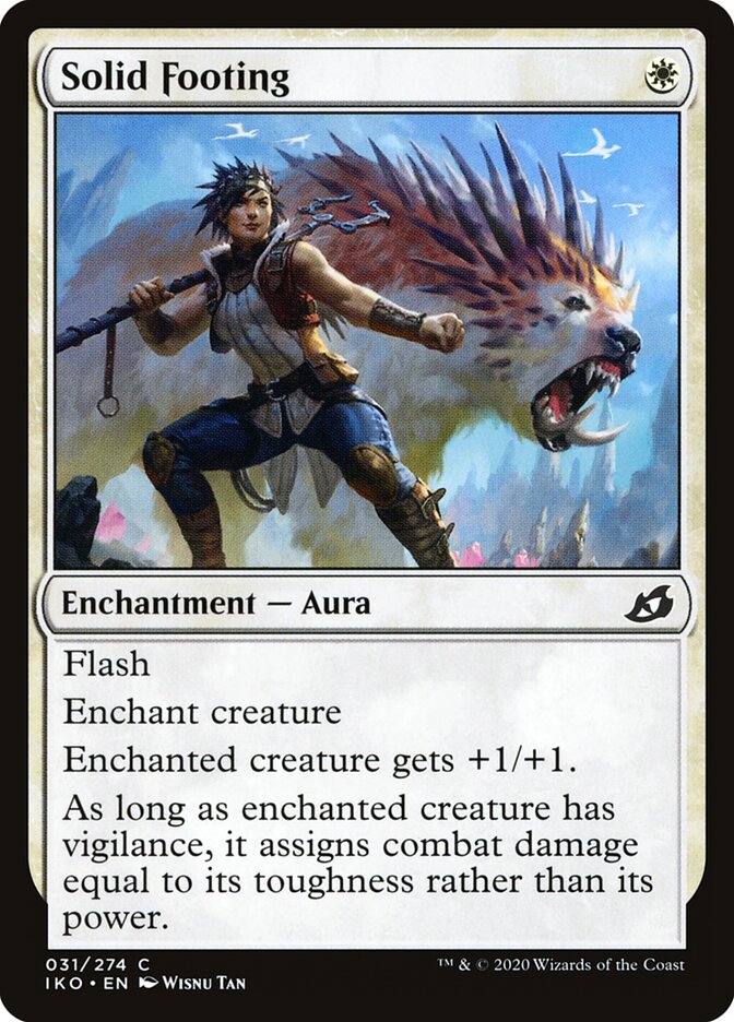 Solid Footing card front