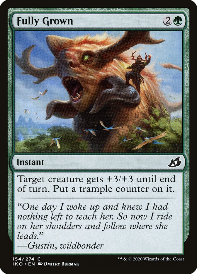 Fully Grown card front
