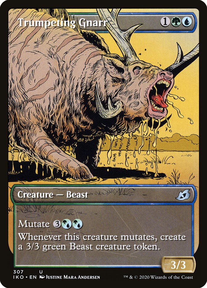 Trumpeting Gnarr card front