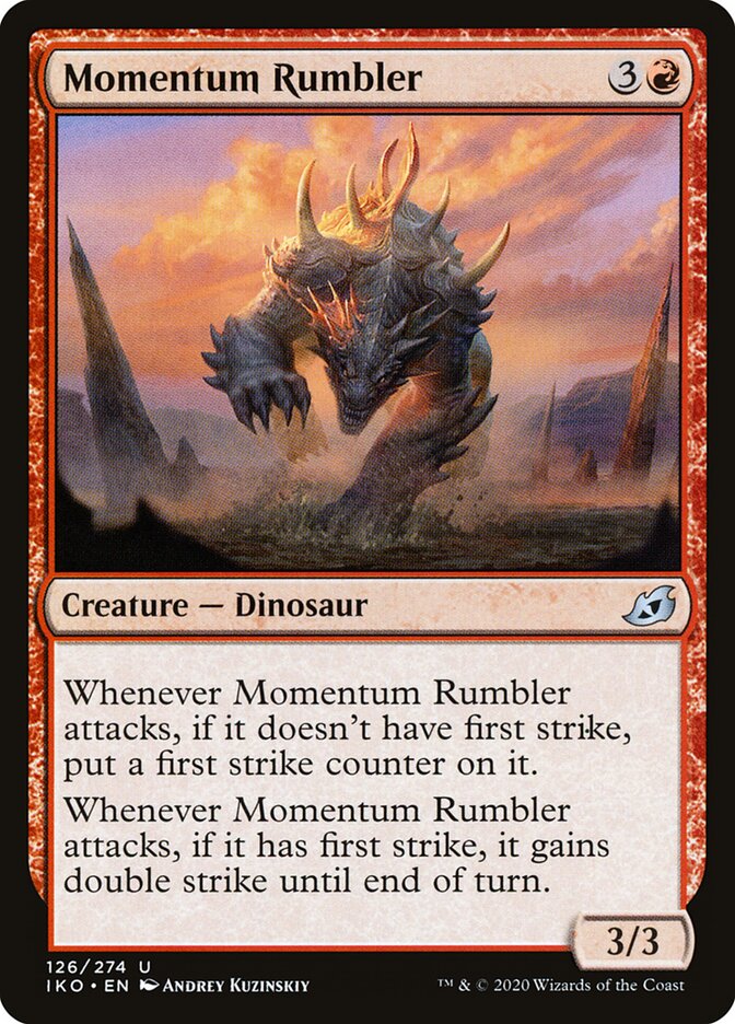 Momentum Rumbler card front