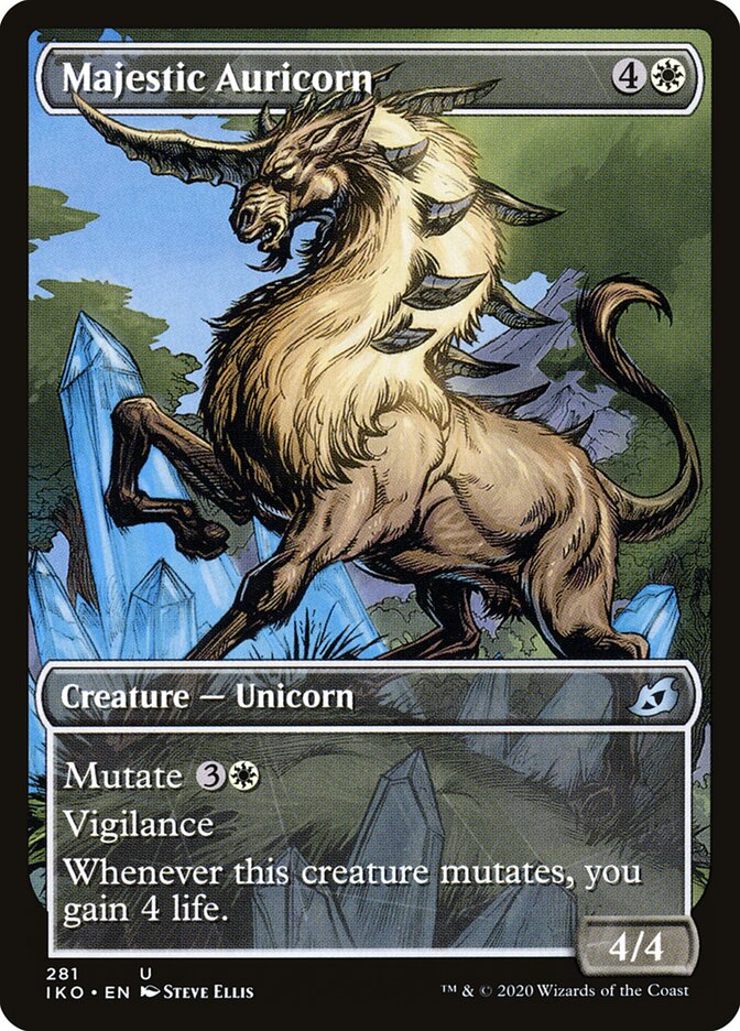 Majestic Auricorn card front