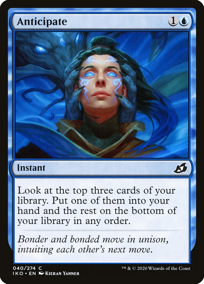 Anticipate card front