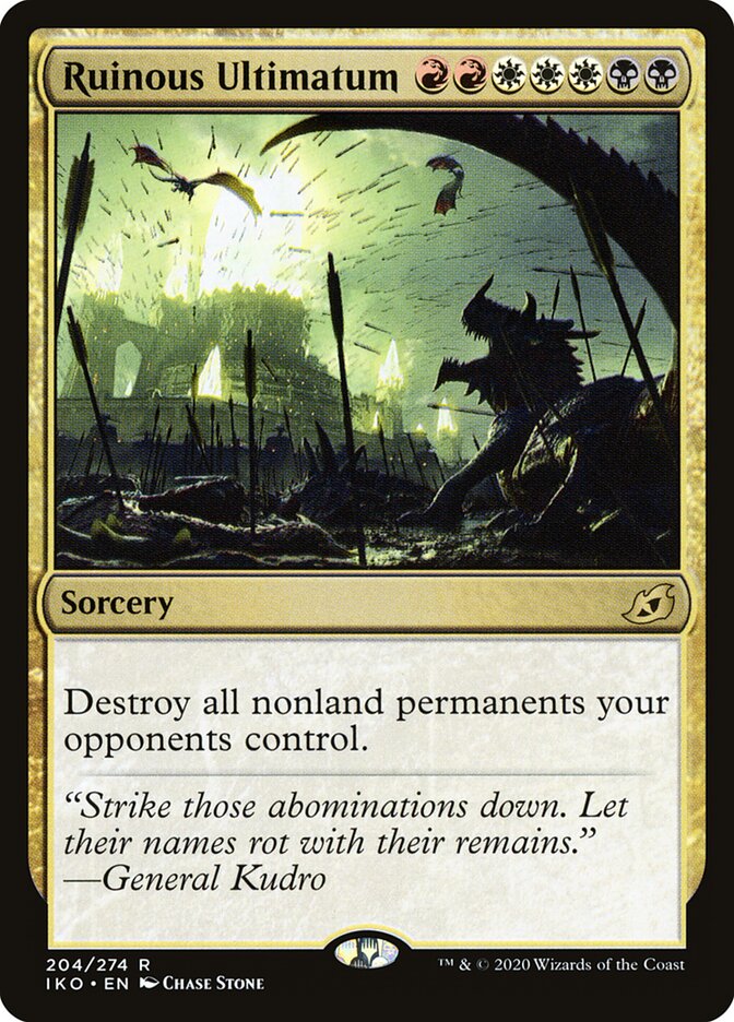 Ruinous Ultimatum card front