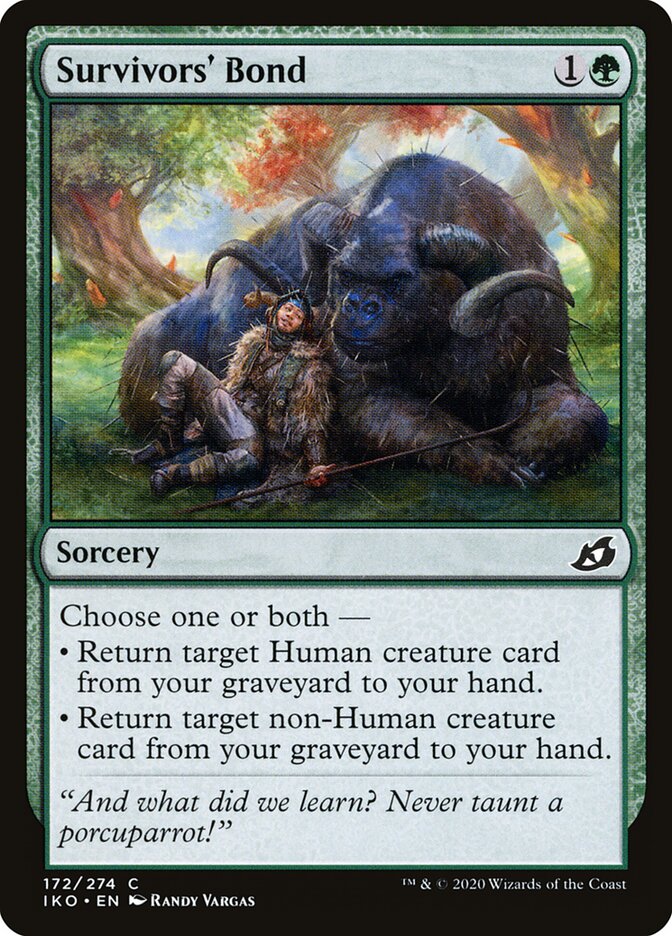 Survivors' Bond card front