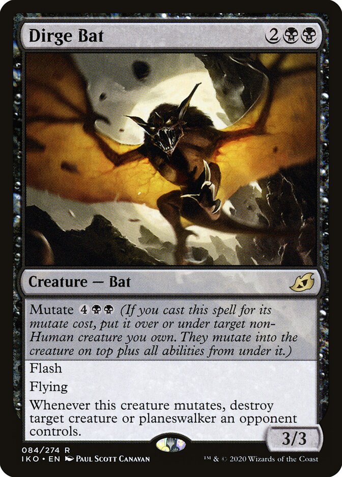 Dirge Bat card front