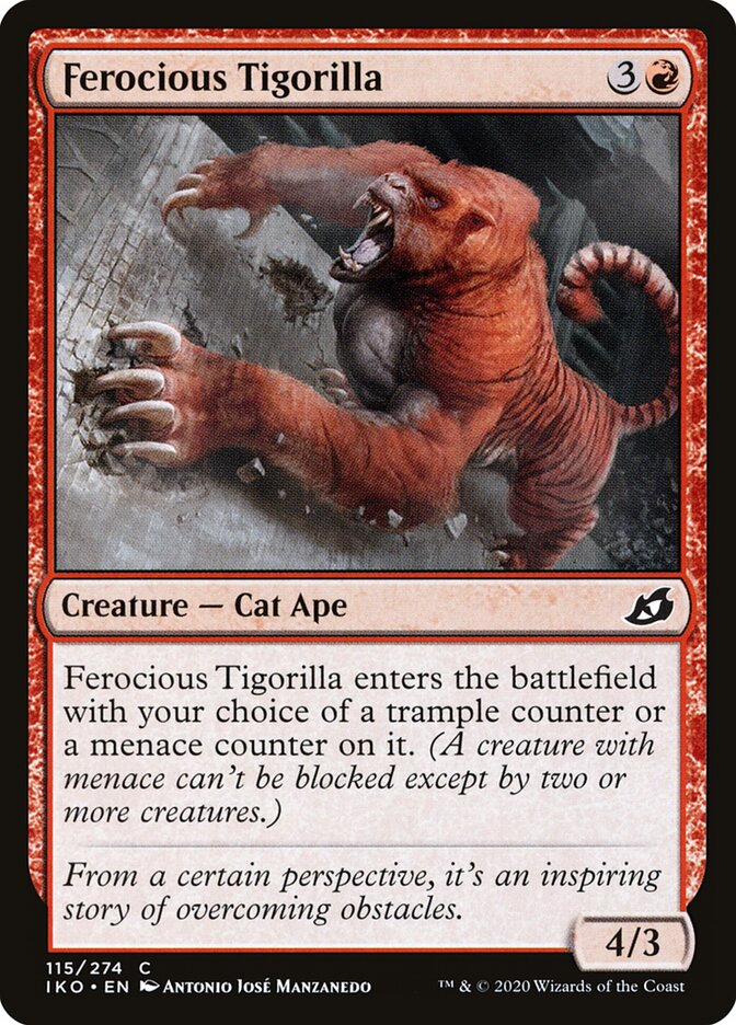Ferocious Tigorilla card front