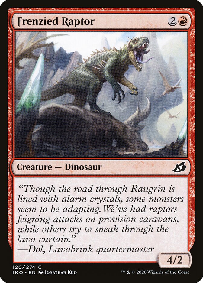 Frenzied Raptor card front
