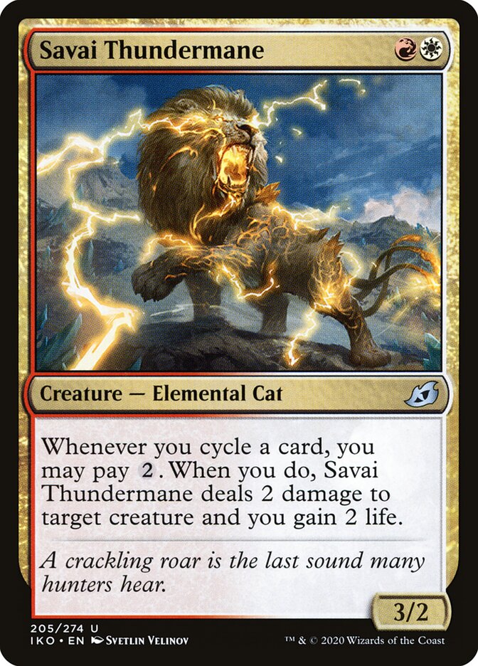 Savai Thundermane card front