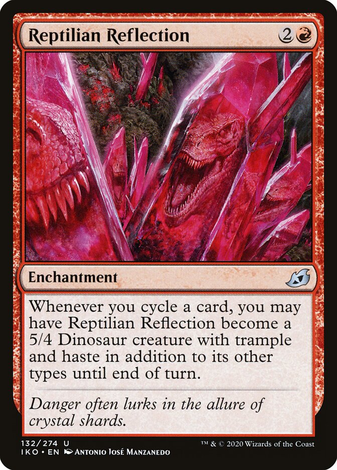 Reptilian Reflection card front