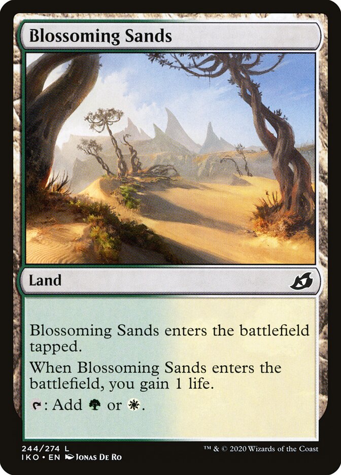 Blossoming Sands card front