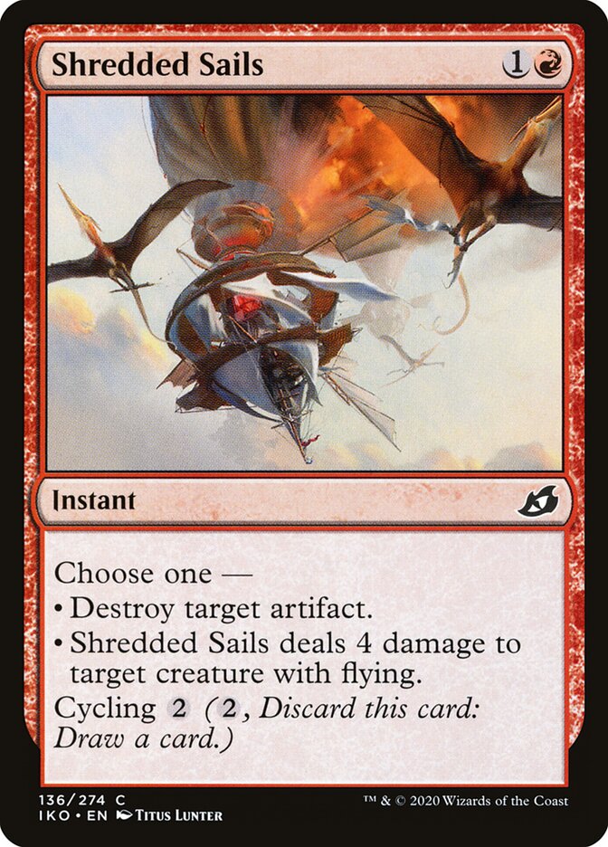 Shredded Sails card front