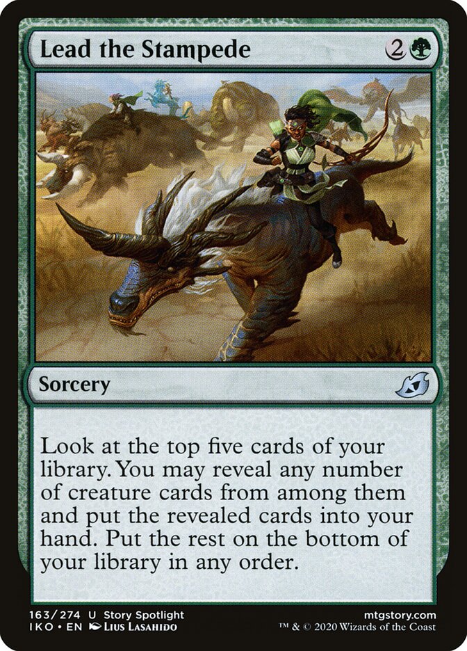 Lead the Stampede card front