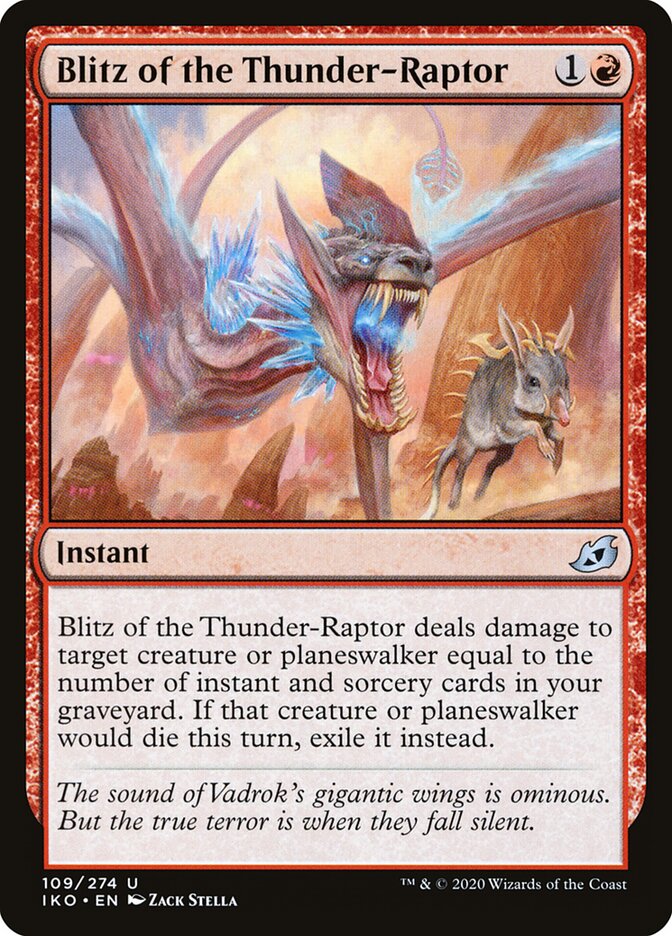 Blitz of the Thunder-Raptor card front