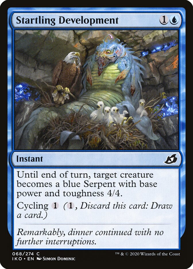 Startling Development card front