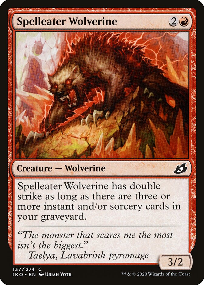 Spelleater Wolverine card front