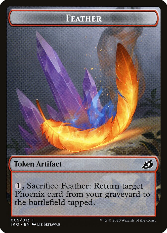 Feather card front