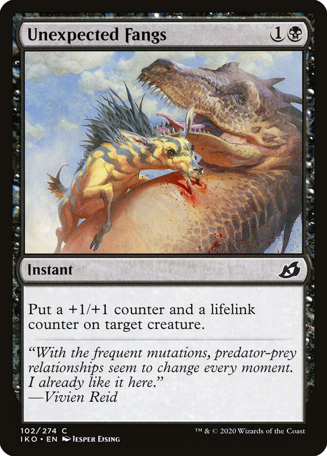 Unexpected Fangs card front