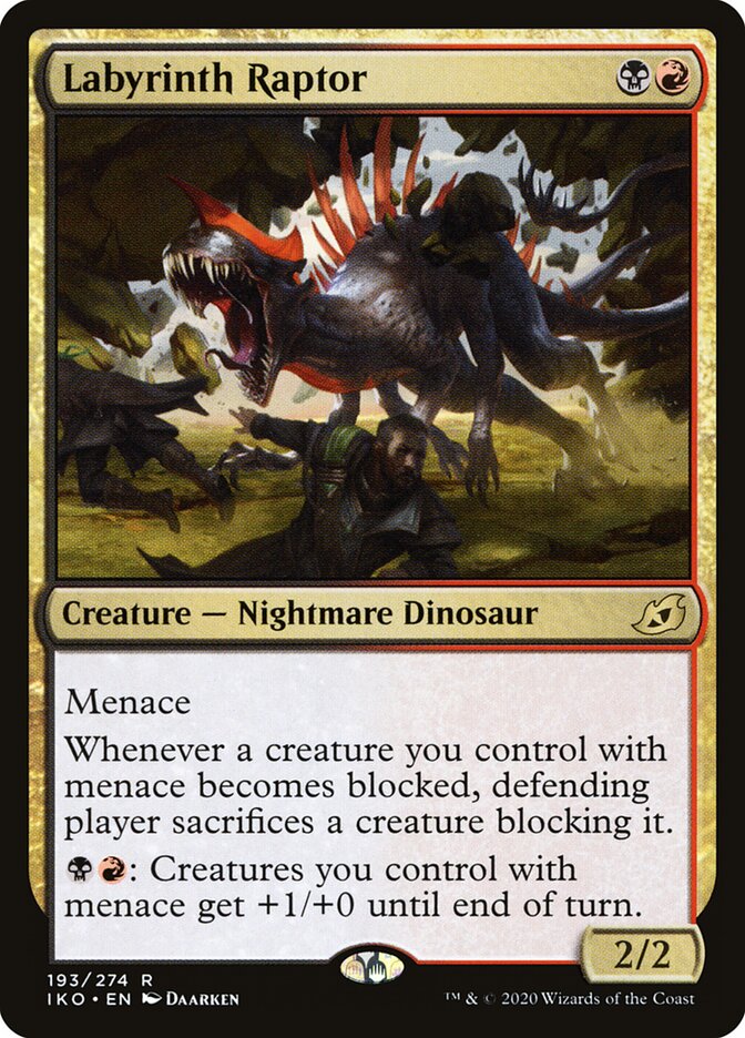 Labyrinth Raptor card front