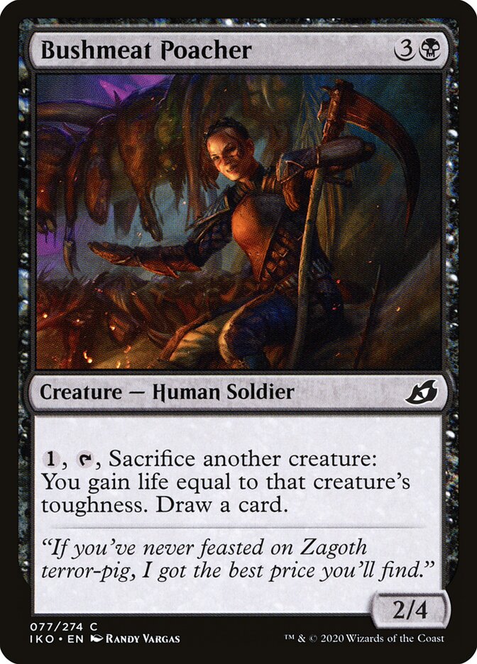Bushmeat Poacher card front
