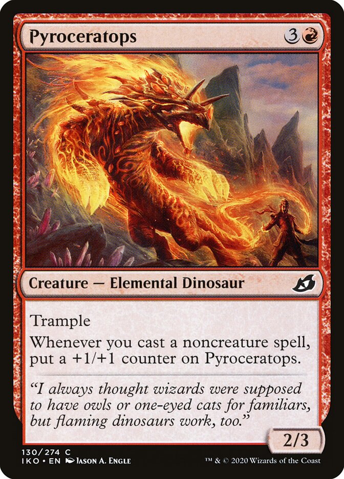 Pyroceratops card front