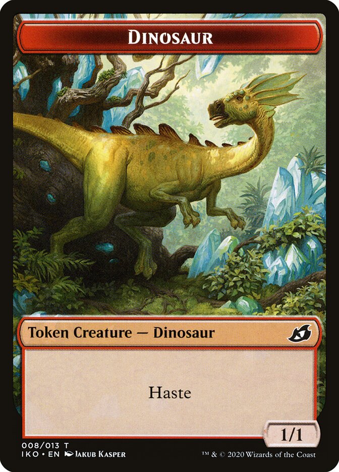 Dinosaur card front
