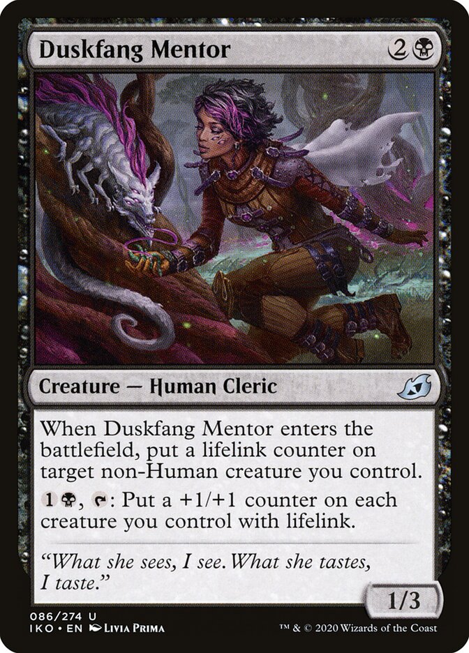 Duskfang Mentor card front