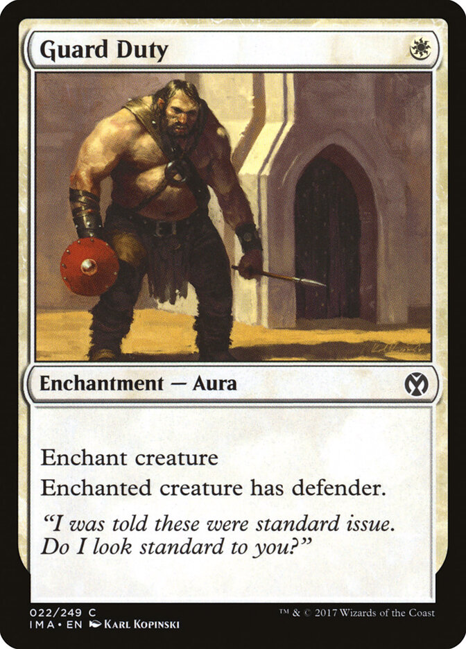 Guard Duty card front