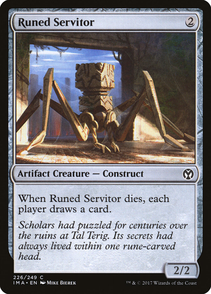 Runed Servitor card front