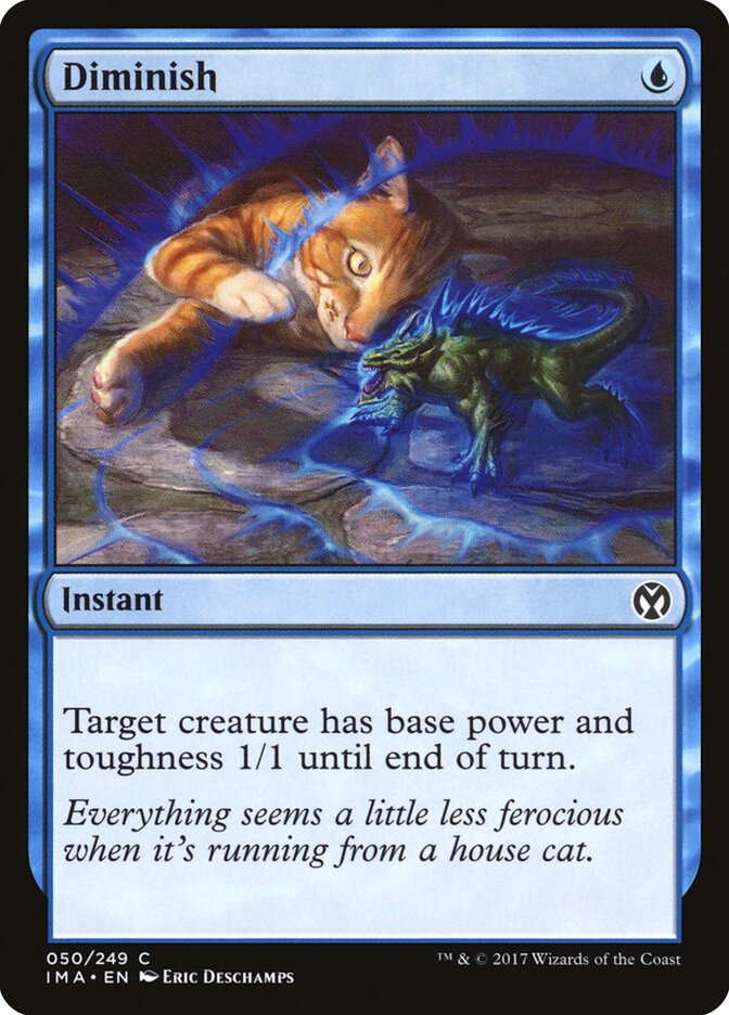 Diminish card front