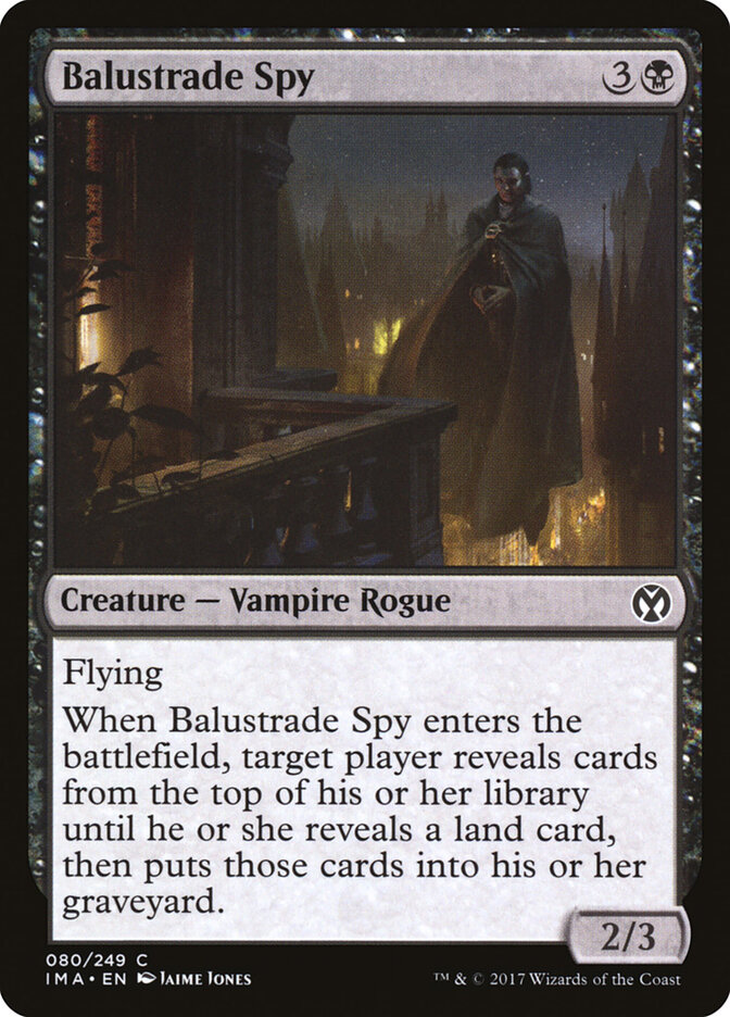 Balustrade Spy card front