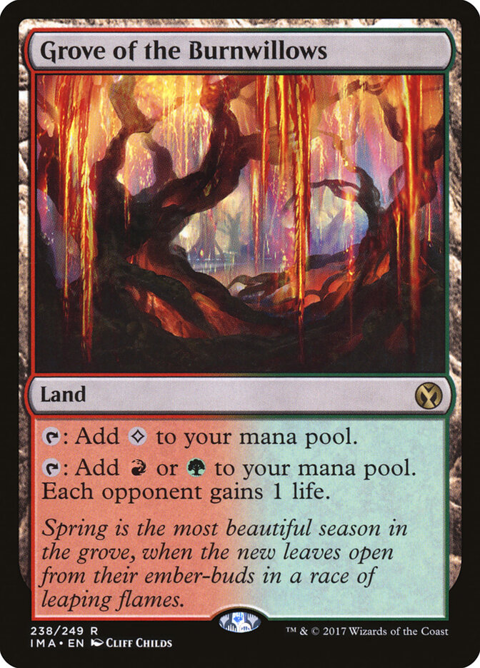 Grove of the Burnwillows card front