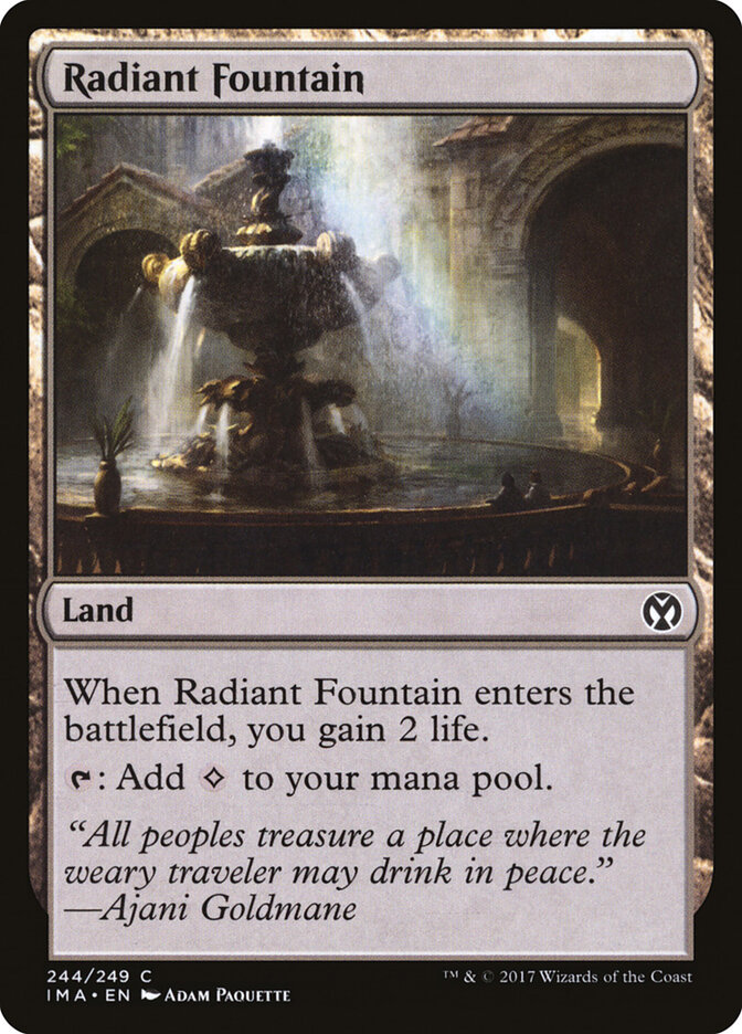 Radiant Fountain card front
