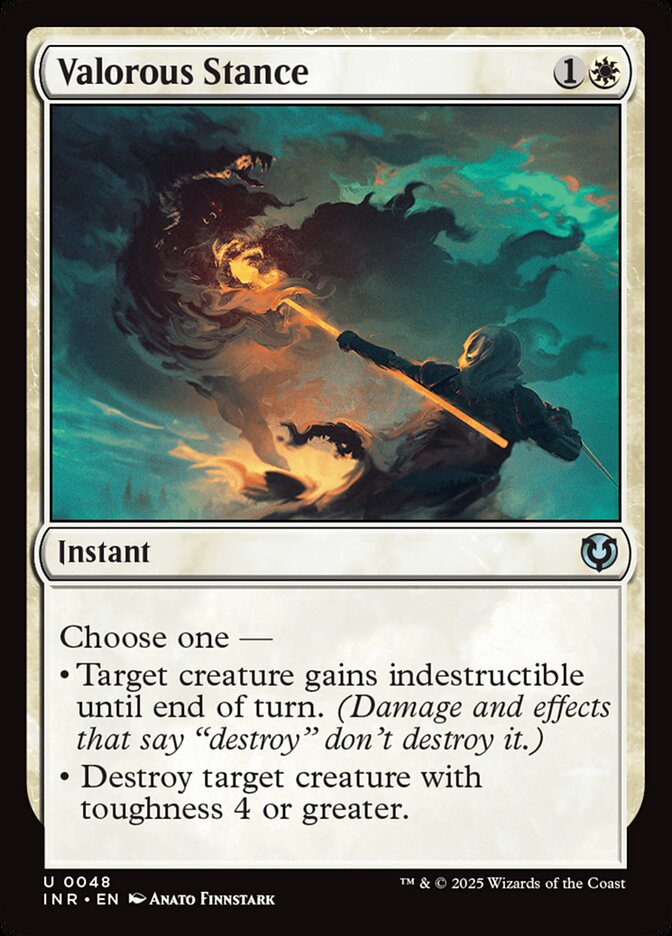 Valorous Stance card front