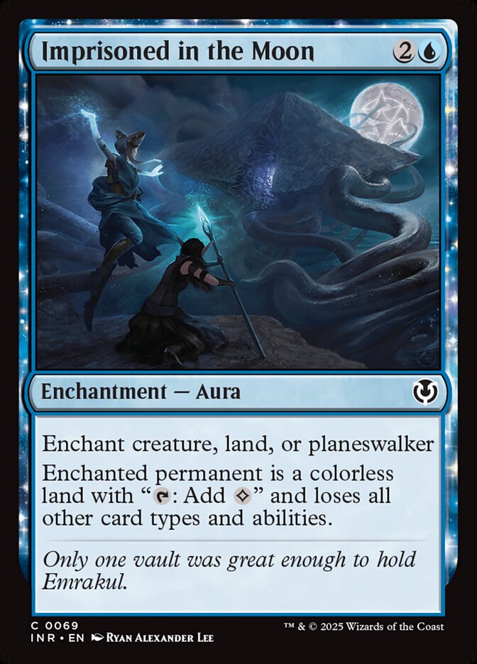 Imprisoned in the Moon card front