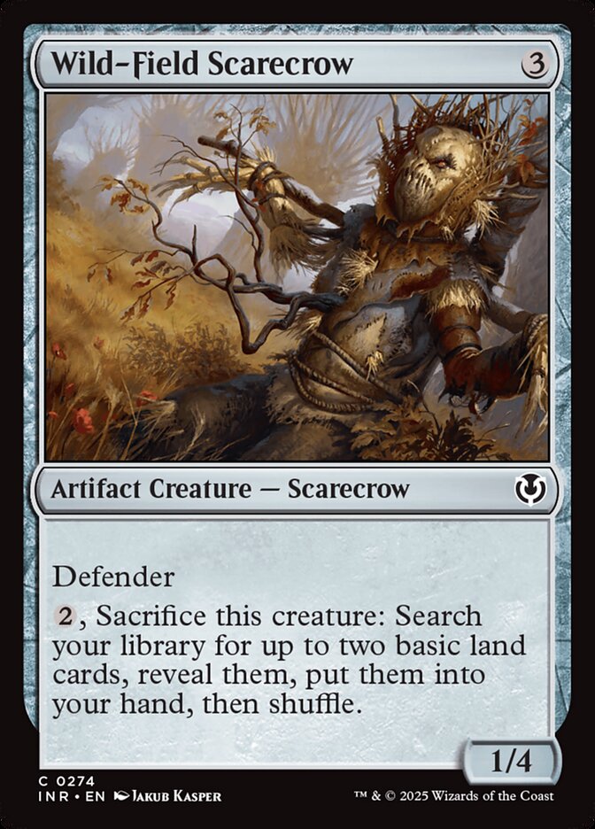Wild-Field Scarecrow card front
