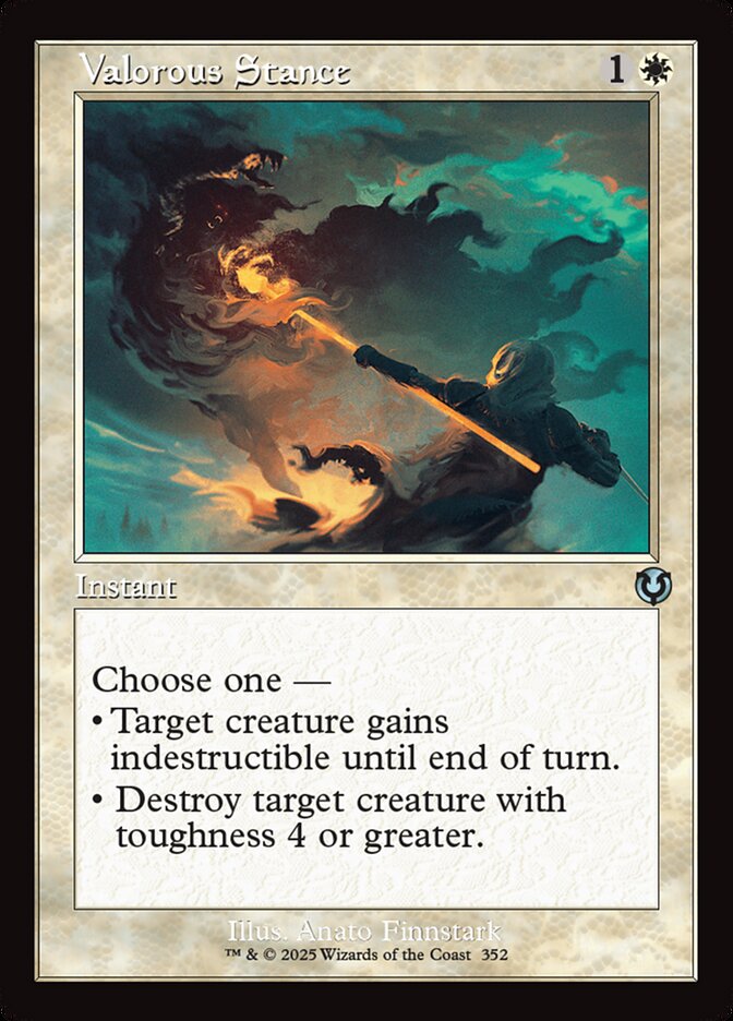 Valorous Stance card front