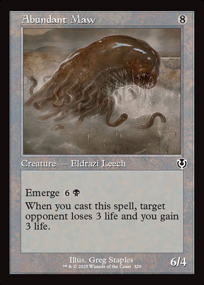 Abundant Maw card front