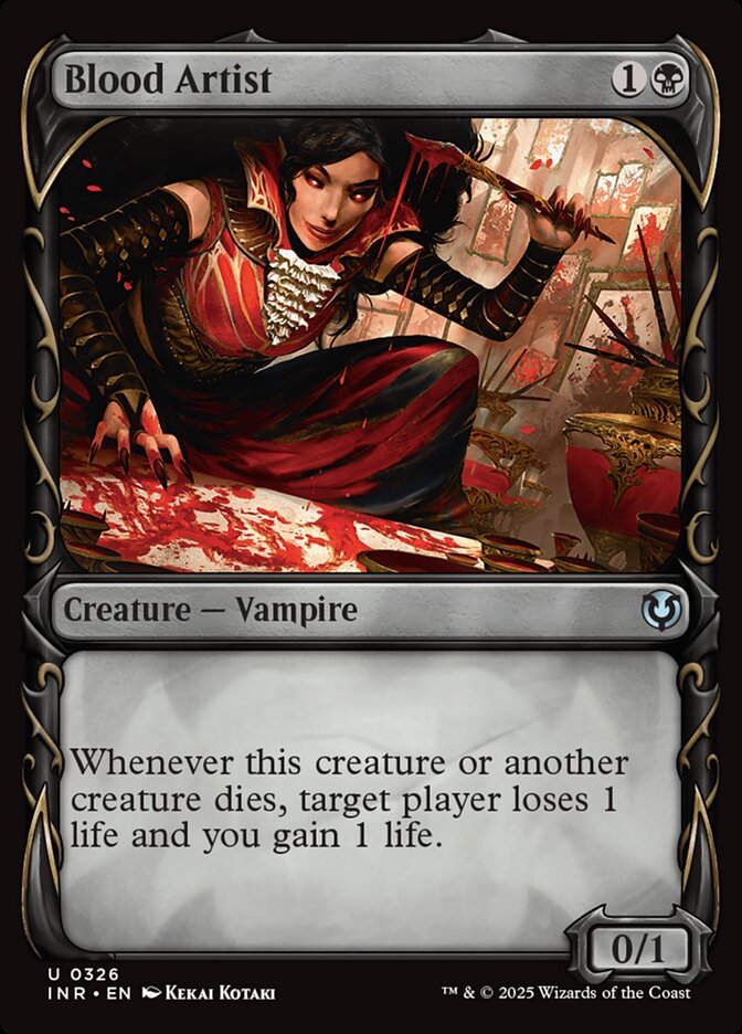 Blood Artist card front