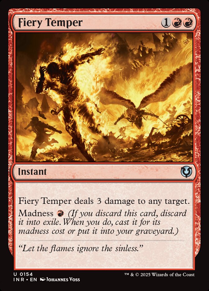 Fiery Temper card front