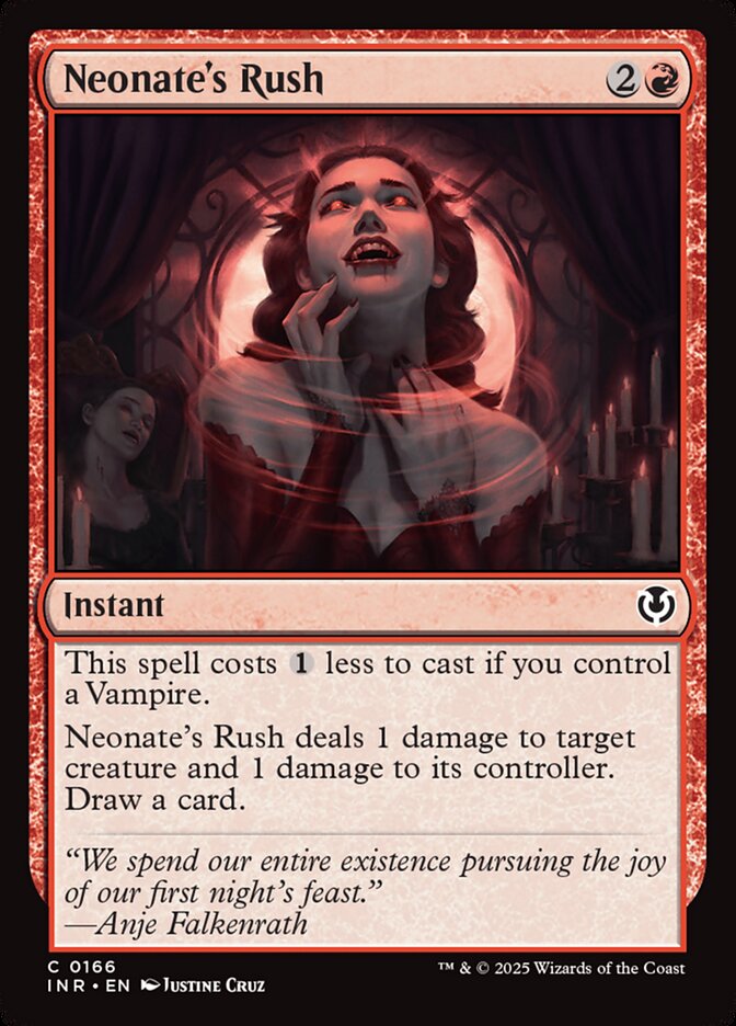 Neonate's Rush card front