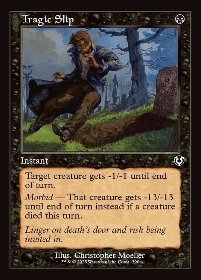 Tragic Slip card front