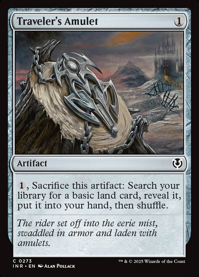 Traveler's Amulet card front